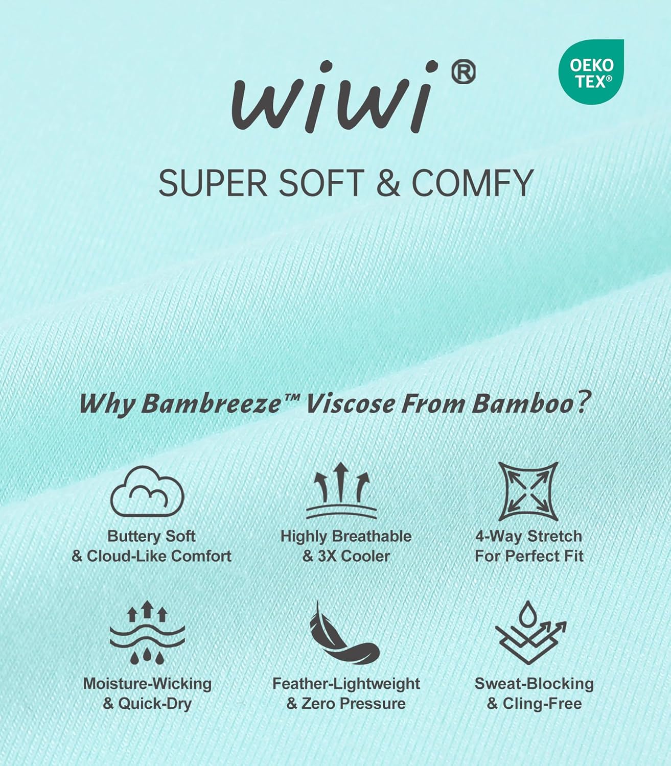 WiWi Viscose from Bamboo Pajamas Set for Women Super Soft Short Sleeve Cooling Summer Plus Size Pjs Sets Sleepwear S-4X - Image 6