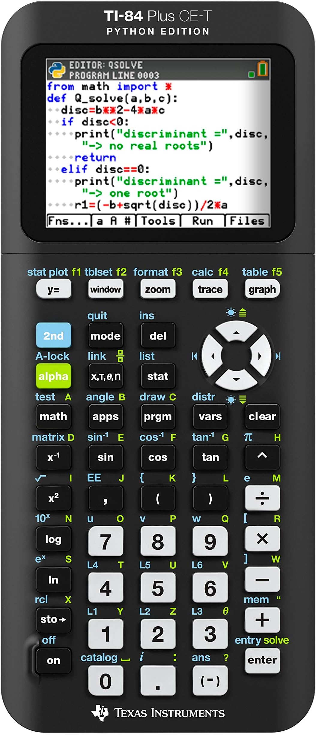 TEXAS INSTRUMENTS TI-83 Premium CE Edition Python – Calculatrice ...