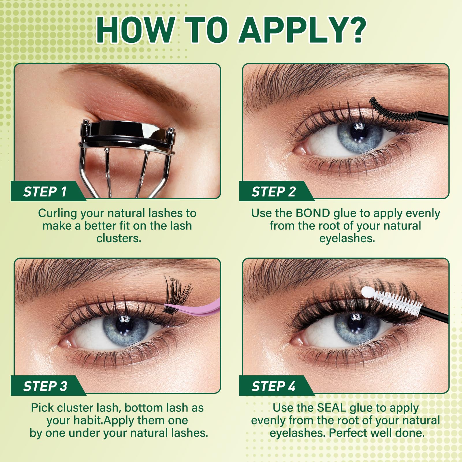 KEYYOU LASH Kit di estensione ciglia per ciglia fai da te 300 pezzi singolo Kit di estensione ciglia 60D80D100D D Curl 8-16MIX riccioli per ciglia con rimozione colla applicatore per principianti (Kit