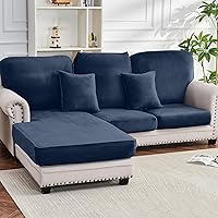 Vista 20 de Funda para Sofá de Terciopelo Elástico Funda de Cojín de Sofá 1 Pieza - Funda Elástica Lavable para Asiento o Respaldo, Fundas de Asiento para Sofás