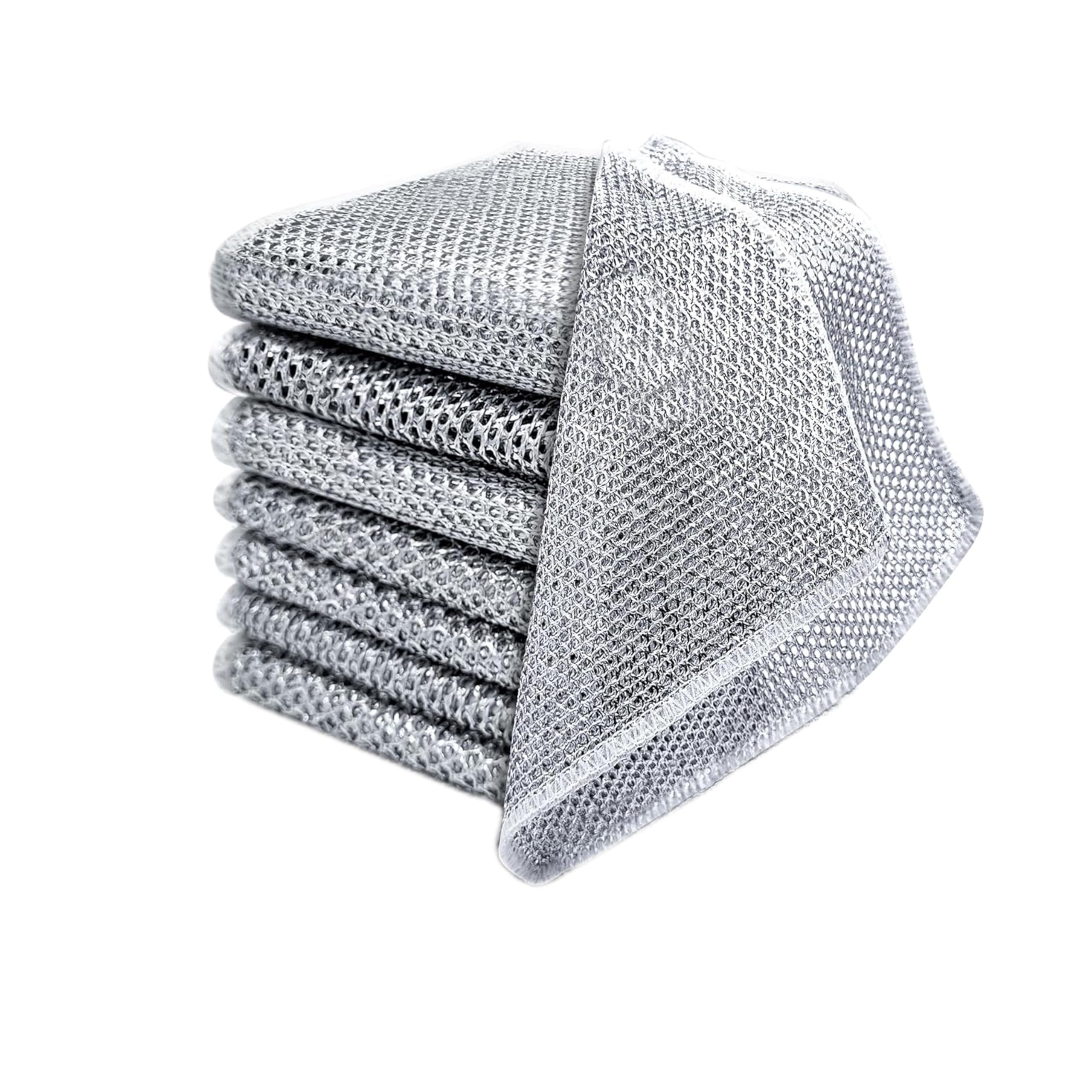 RmTOt Scrubber for Utensils 8 Pack: Steel Scrubber for Kitchen Utensils, Washing bartan, Non-Scratch Dishwash Cloth for Multipurpose Cleaning (Pack 8) (B0DFGRNBP6) Amazon Price History, Amazon Price Tracker