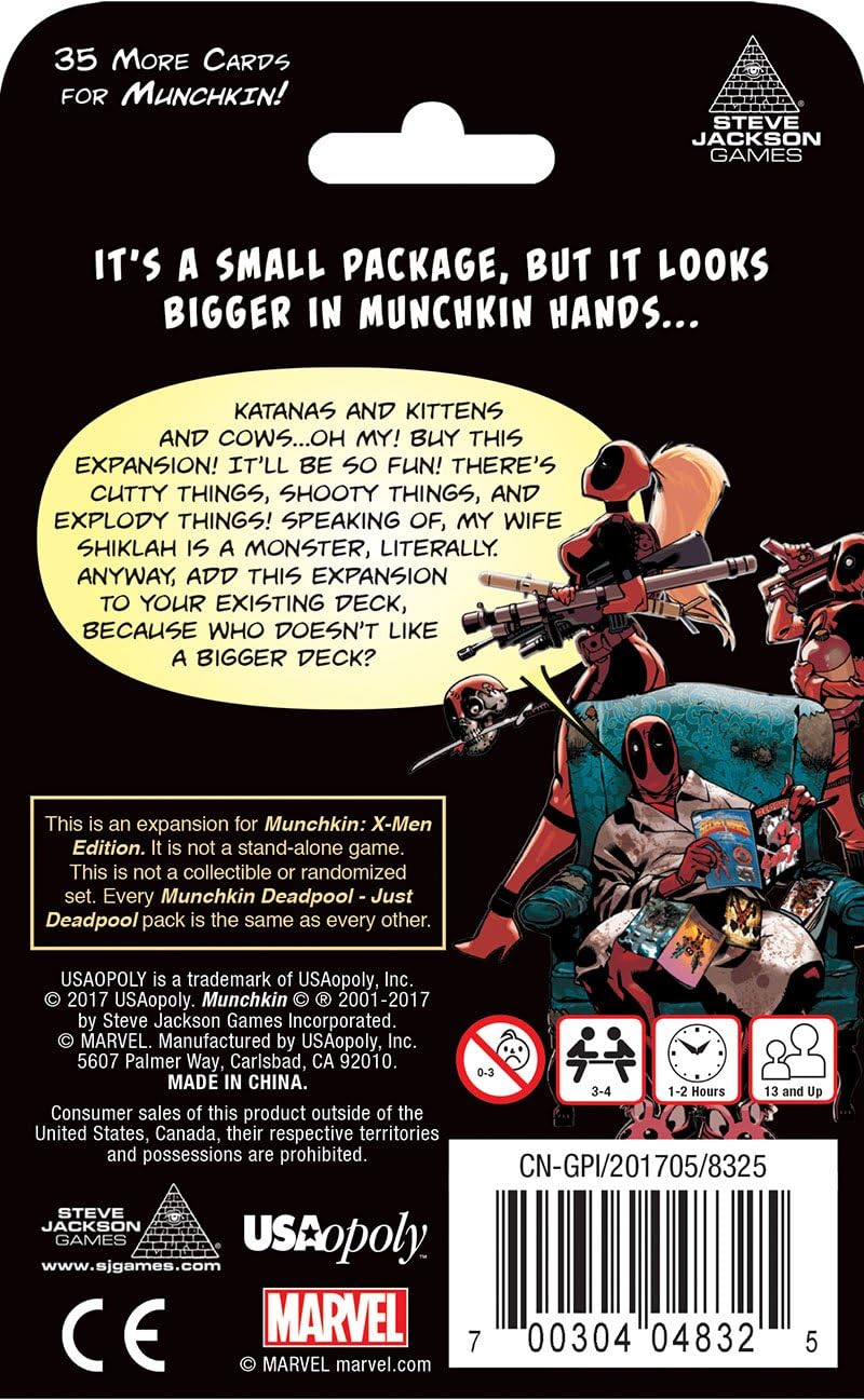 USAOPOLY Deadpool Munchkin Card Game
