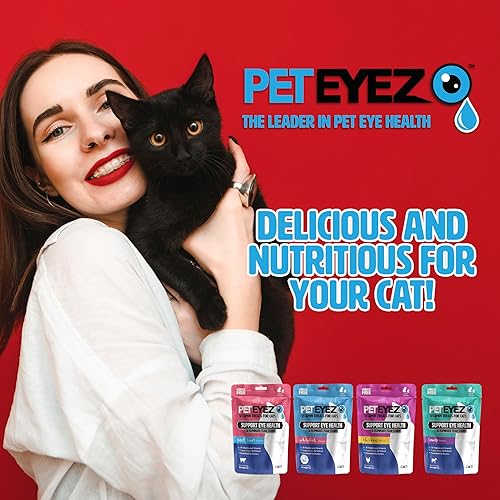 Miniatura 7 de PetEyez Golosinas vitamínicas para gatos  Removedor de manchas de lágrimas  Apoyo a la salud ocular  Reduce la picazón y las alergias  Sabor a pollo