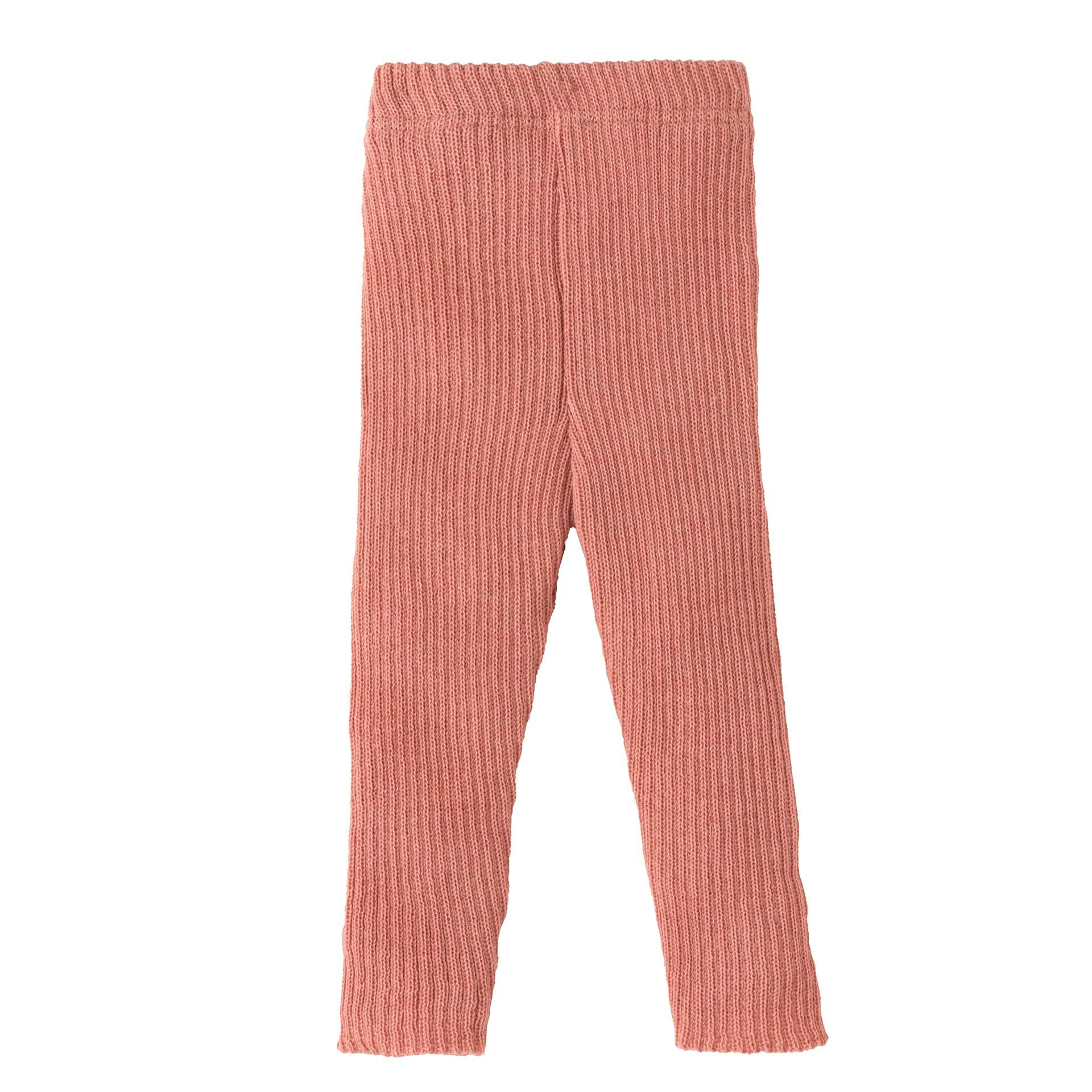 Knitted Leggings Baby & Children - 100% Organic Merino - Breathable, Warm & Soft - Unisex Size 62 - 140 - Sustainable & Fair Stretchy - Made in Germany, Soft pink, 36/42