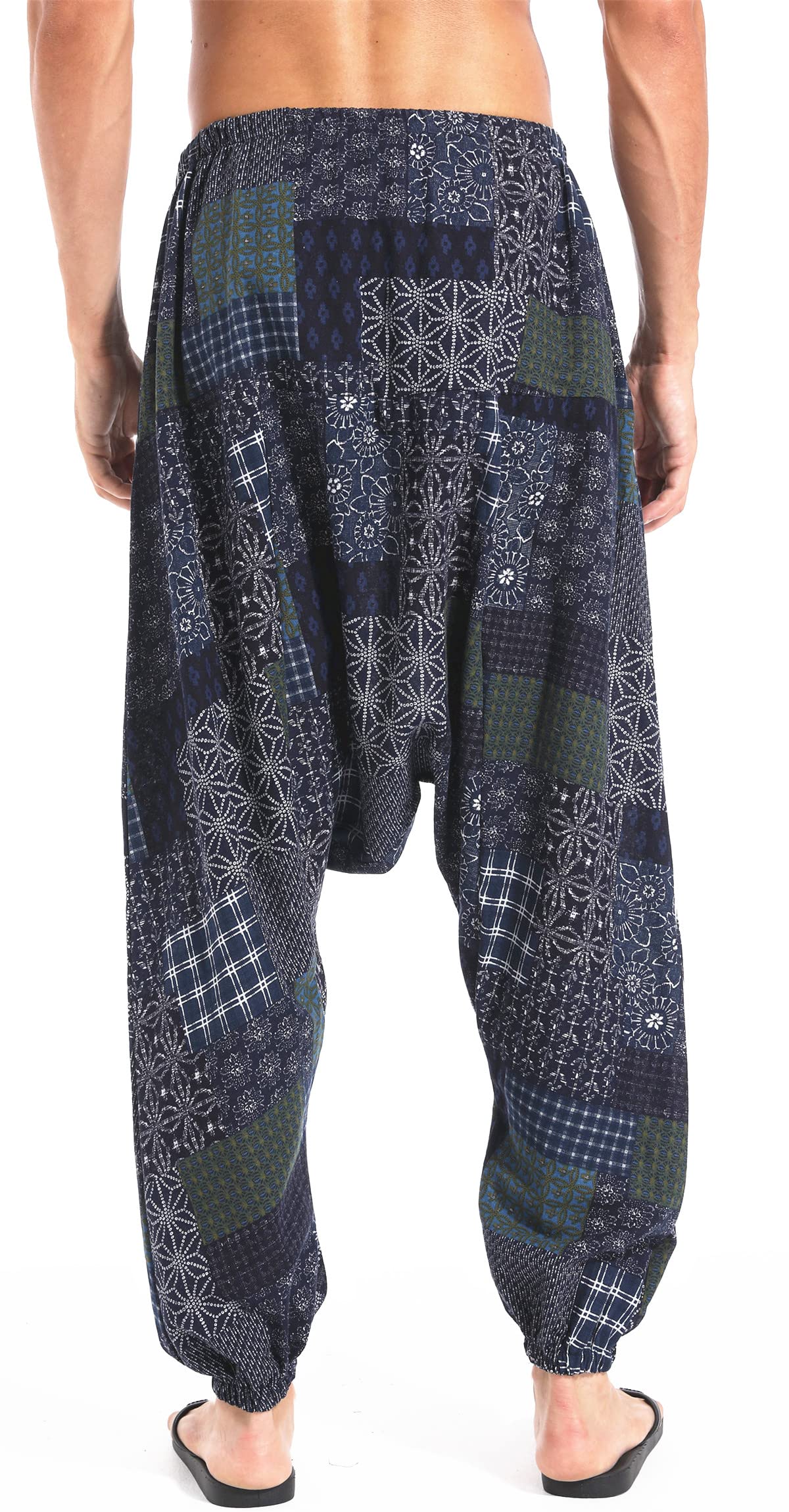 AITFINEISM Aladdin Hippie Harem Pants Pantaln Hombres
