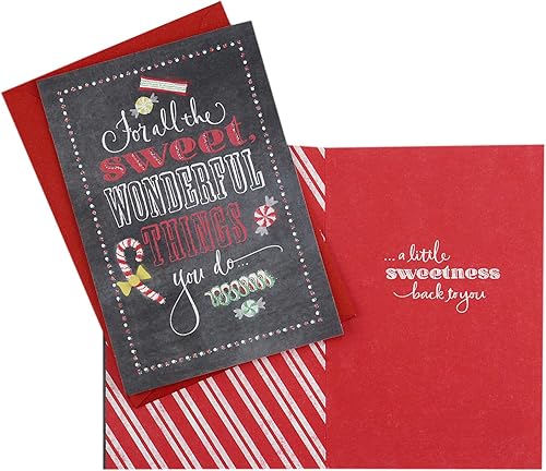 Miniatura 9 de Hallmark Surtido de tarjetas de Navidad para profesores o niñeras de niños (10 tarjetas con sobres) (2299XXM3012)