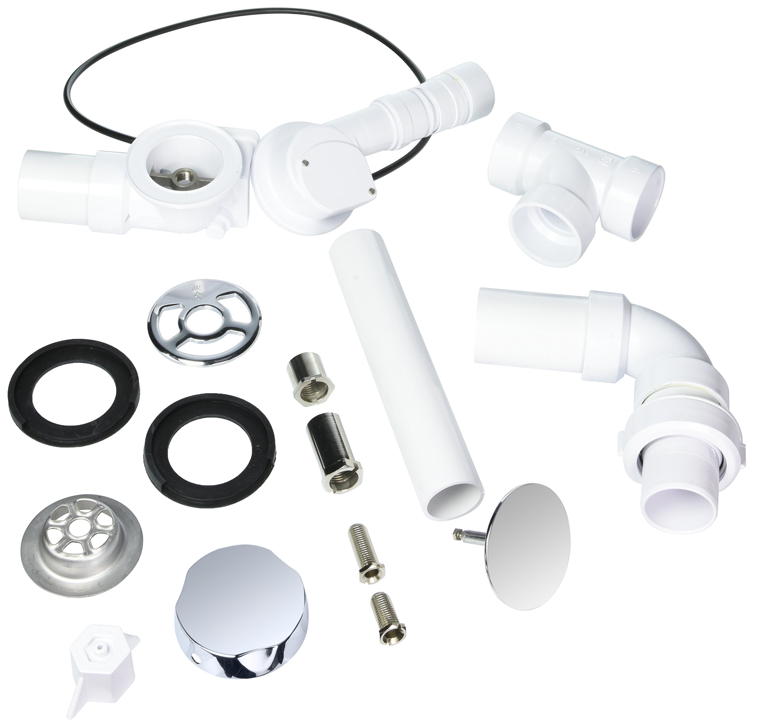 Duravit 790237 Bathtub Drain, Small, Chrome - Electrical Cables 