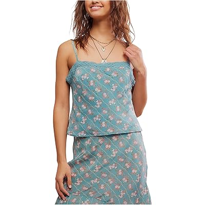 Free People Bali Margot Top mineral blue combo