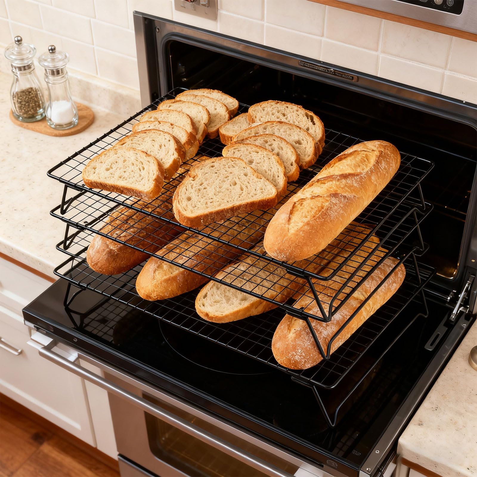 Grille de refroidissement professionnelle à 4 couches antidérapante multifonction pour une déshydratation efficace et un refroidissement rapide
