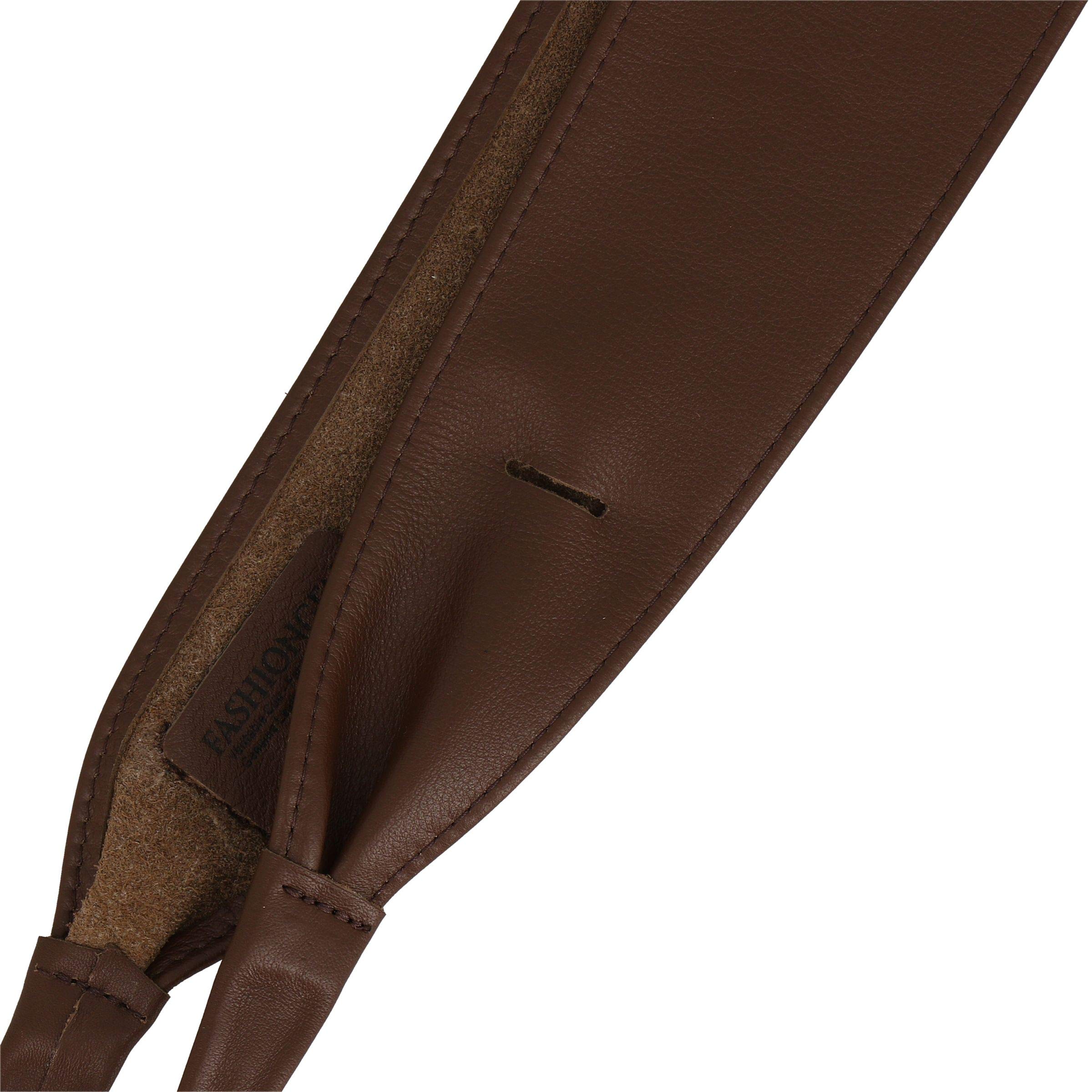 FASHIONGEN - Cinturón Obi de cuero, Cuero Vacuno Plena Flor, para las mujeres, cinturón de vestido, CASSIANE