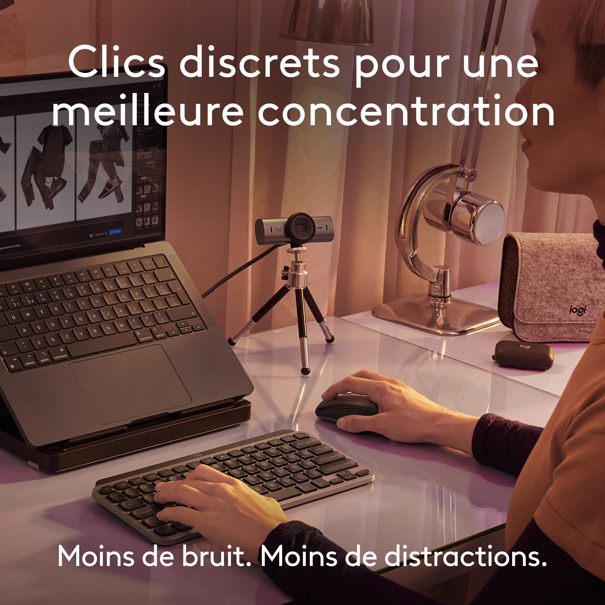 Logitech MX Anywhere 3S for Mac, souris Bluetooth compacte sans fil,