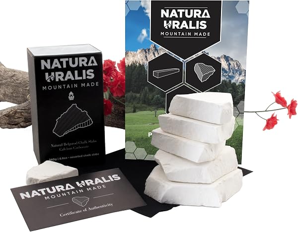 Natura Uralis Prime Belgorod Dalles de Craie | 240g Craie Blanche - Croquant Etonnant, Terreux Satisfaisant, Texture Veloutée et Ferme, Sensation ASMR, Carbonate de Calcium Naturel - 3