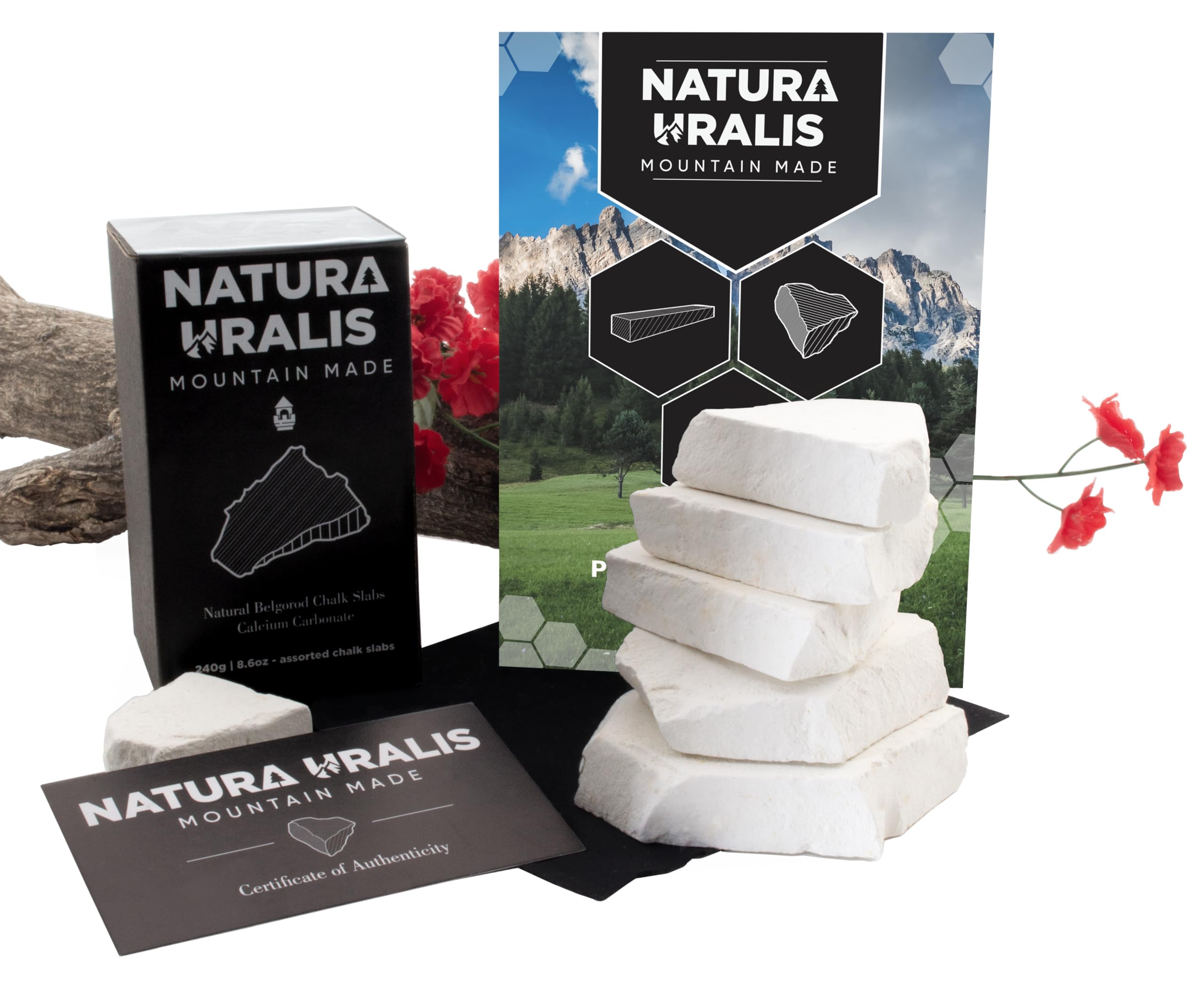 Natura Uralis Prime Belgorod Dalles de Craie 240g Craie Blanche