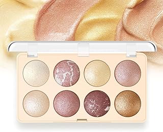 Paleta de polvos horneados de 8 colores, resa...