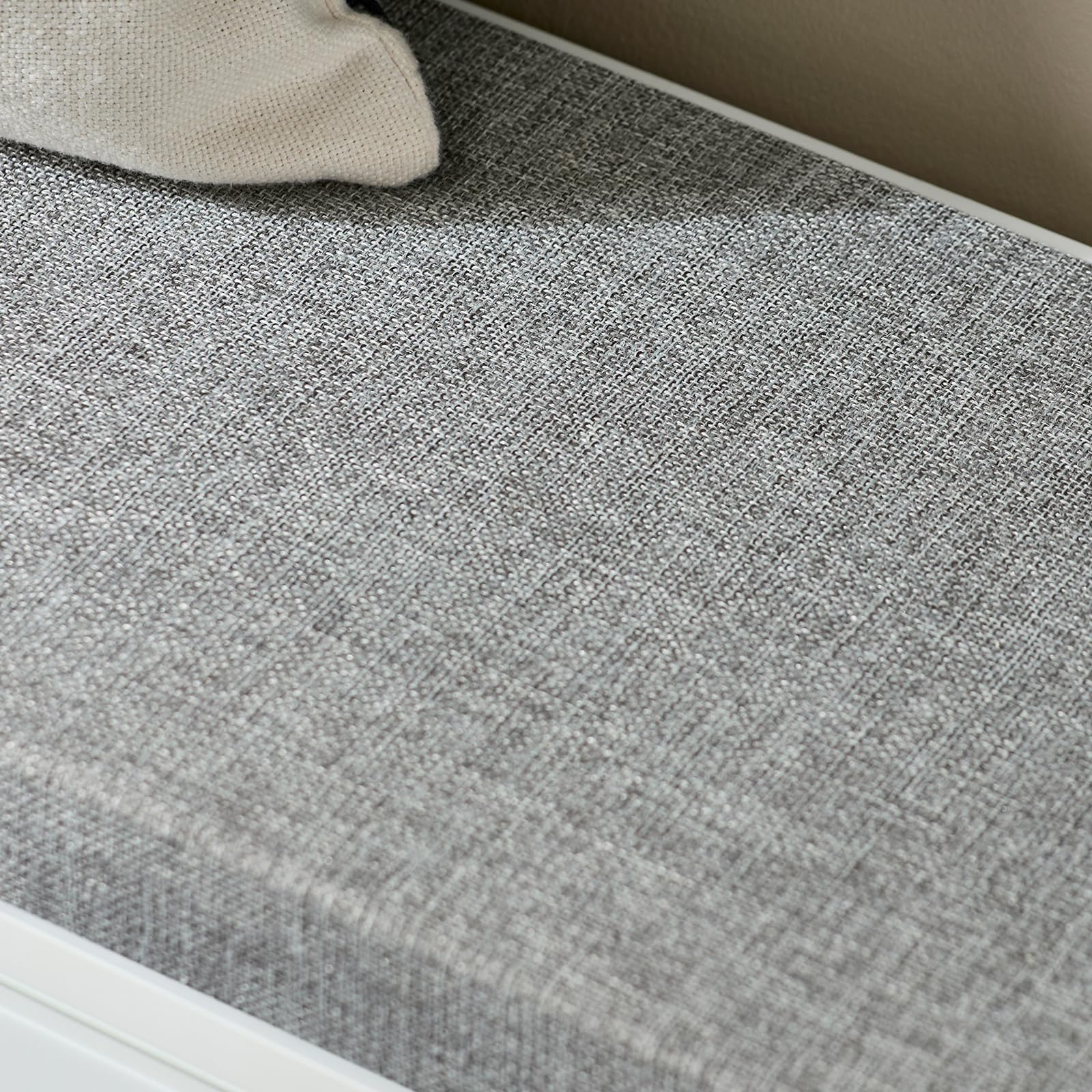 SoBuy FSR98-L-W szafka na buty z siedziskiem i poduszką, obciążenie do 155 kg, do korytarza i salonu, 80 x 45 x 26 cm, biała