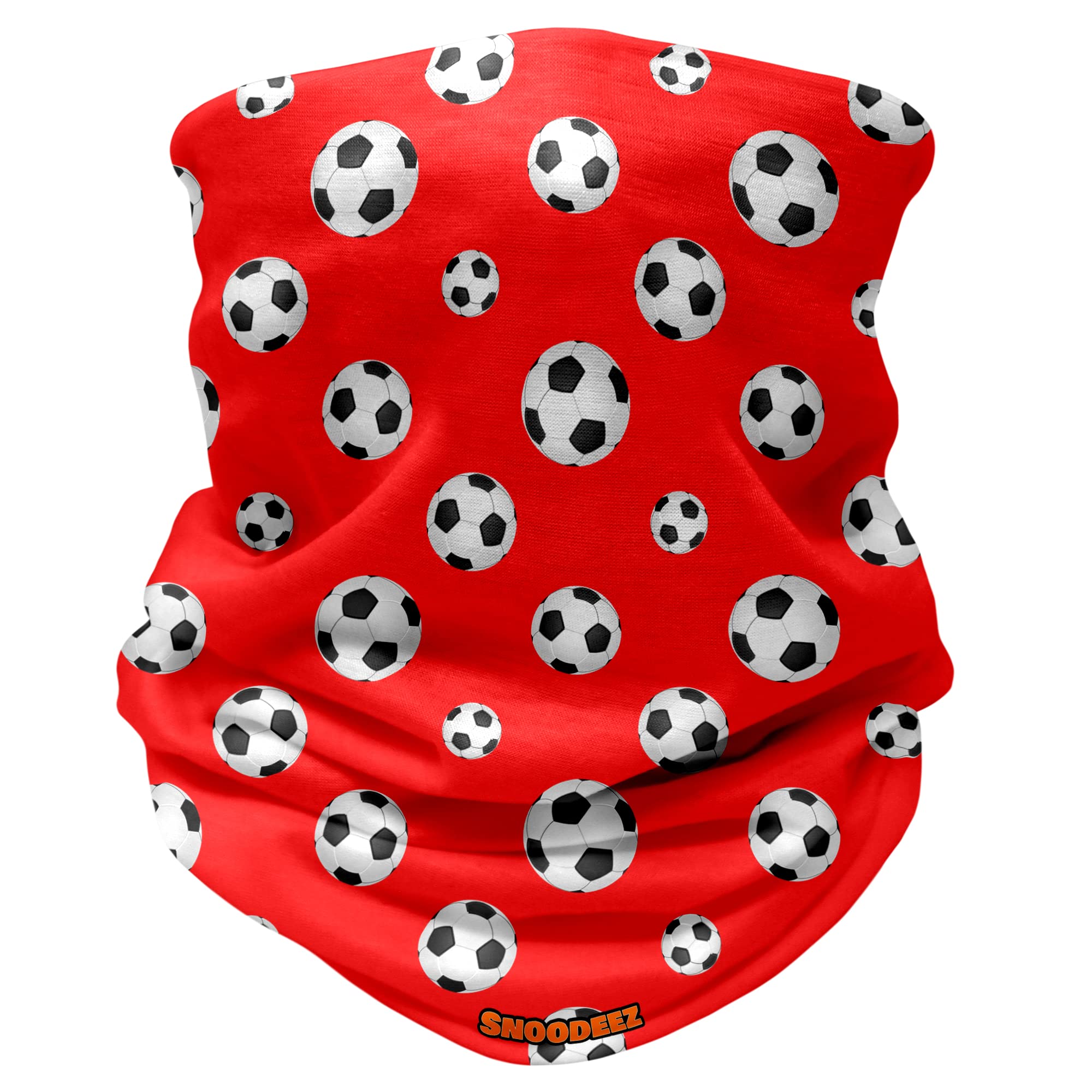 Snoodeez Red Kids Football Multifunctional Snood Headwear (, One Size)