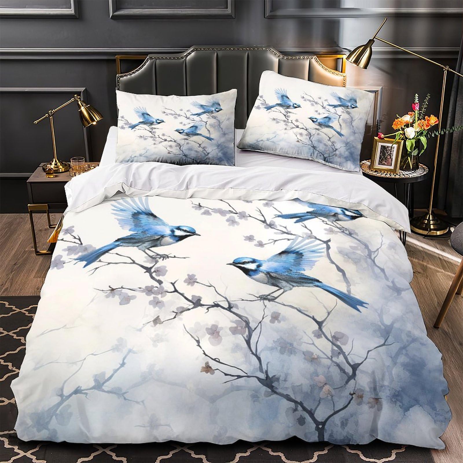 Housse de couette chat noir et blanc 200x200 pour une ambiance de chambre cosy