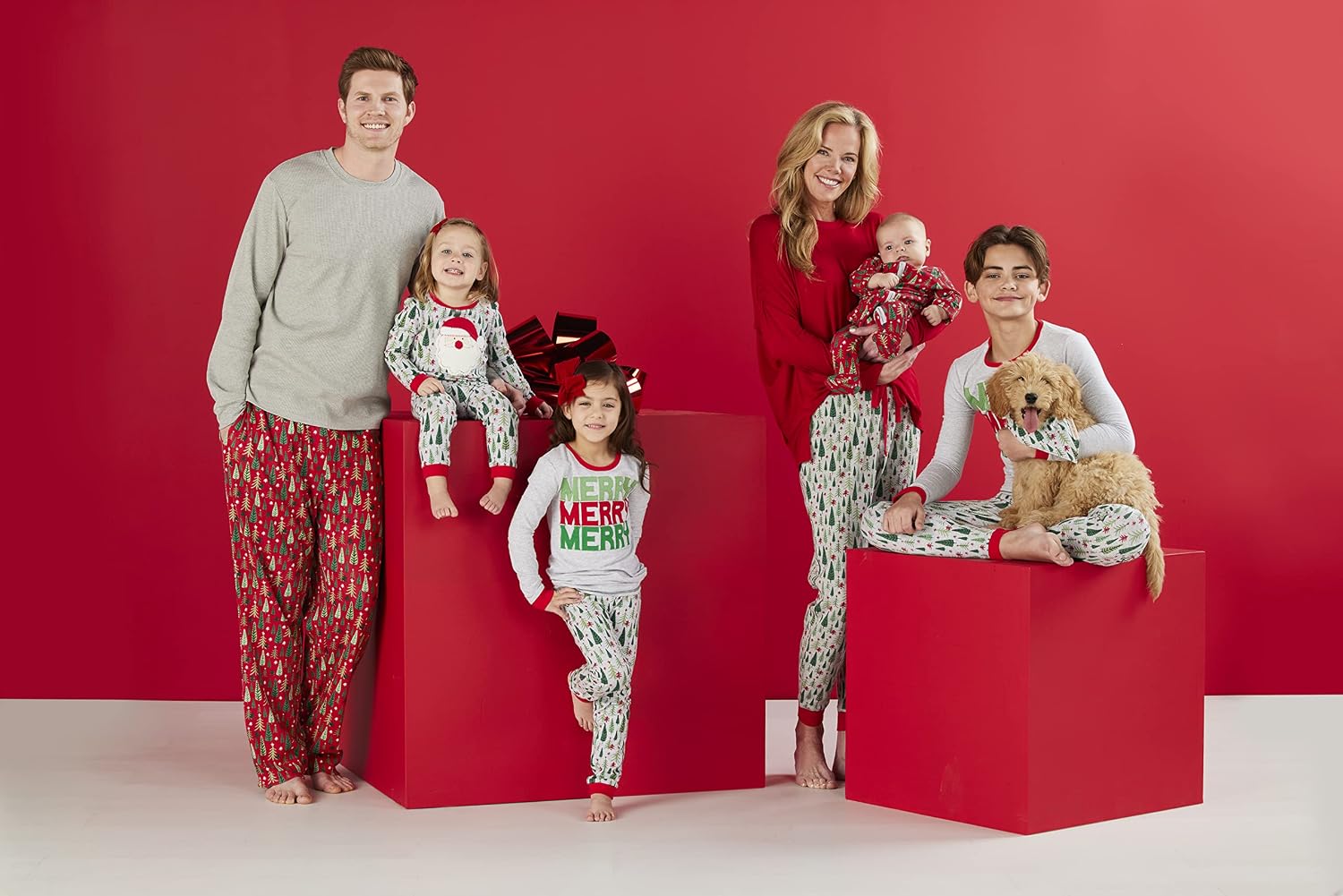 Mud Pie Boys' Mud Pie Baby Boy Christmas Family Pajama Set, 2 Toddler
