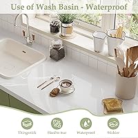 Vista 2 de TANONE Papel tapiz de contacto blanco brillante de 35.4 x 118 pulgadas, papel tapiz de vinilo autoadhesivo con purpurina iridiscente extraíble