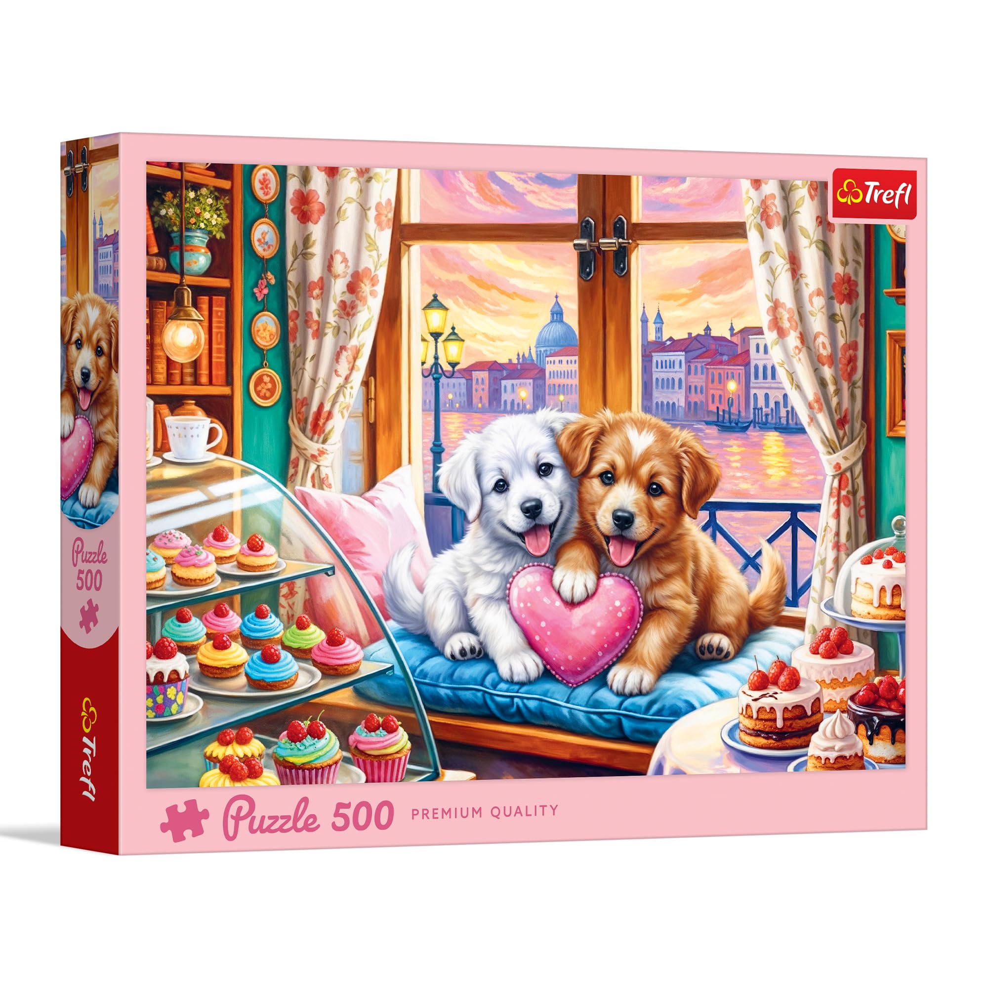 Trefl – Puppy Love – 500-teiliges Puzzle – DIY-Puzzle, kreative Unterhaltung für Erwachsene und Kinder ab 10 Jahren