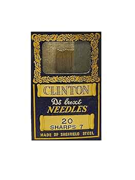 Amazon.com: Clinton - Deluxe Sewing Needles Size 7, Sharps