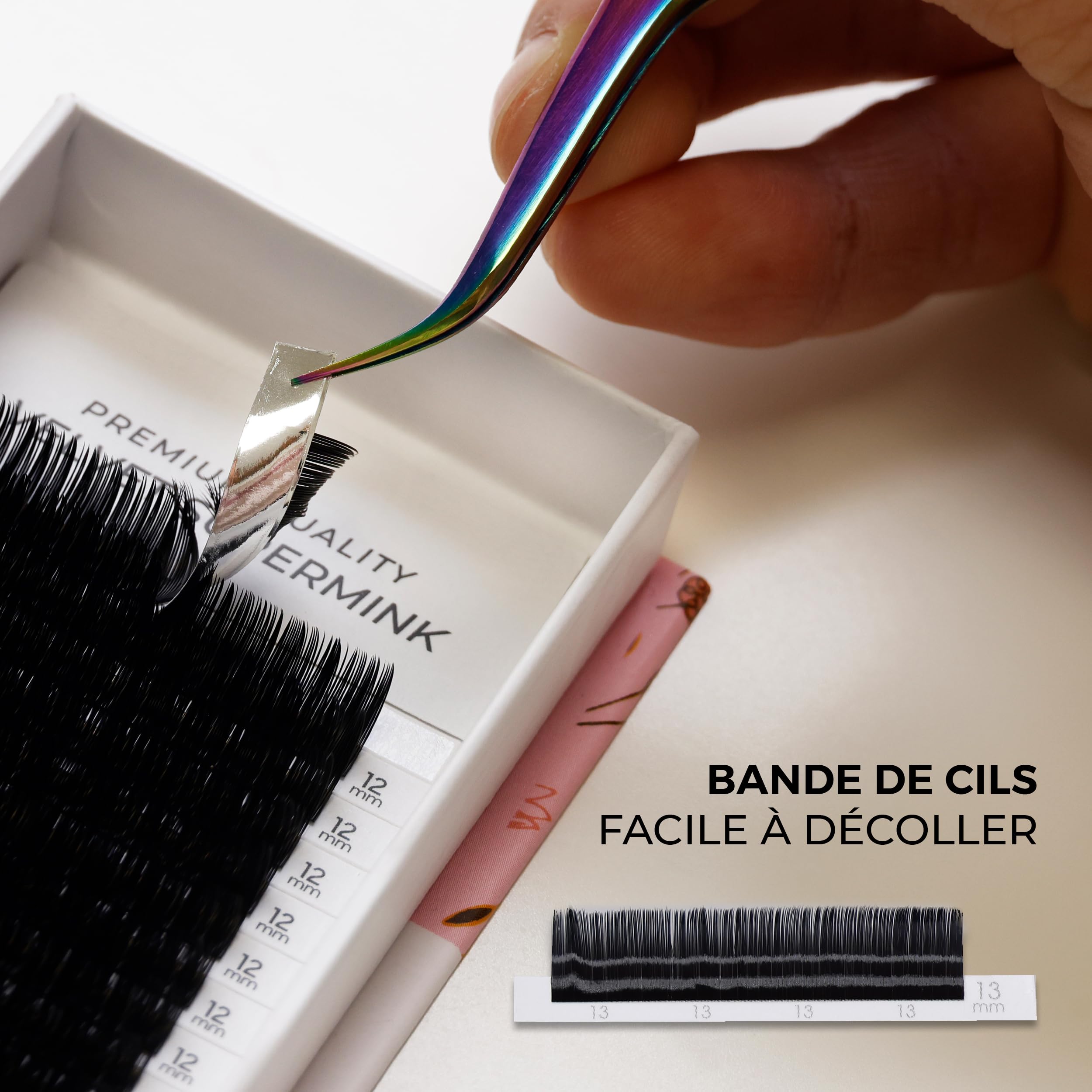 LLBA Extensions de Cils Super Mink 0,07 Courbe CC 7-15mm | Fibres Ultra Douces, Définition Naturelle, Confort Léger, Qualité Professionnelle