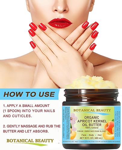 Miniatura 5 de MANTECA DE ACEITE DE ALBARICOTE ORGÁNICO Australiano. 100% NaturalVirgenSin RefinarCrudo. 8 Fl.oz.- 8.1 fl oz. para el cuidado de la piel, el