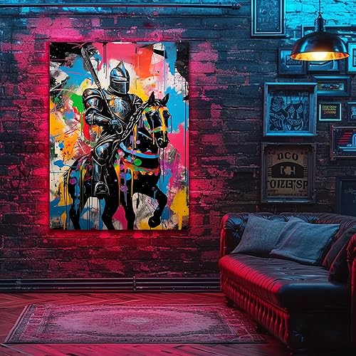 Miniatura 182 de ANRUOXI Graffiti - Lienzo decorativo para pared, diseño abstracto retro, pintura urbana moderna, póster de decoración de pared de zapatos para