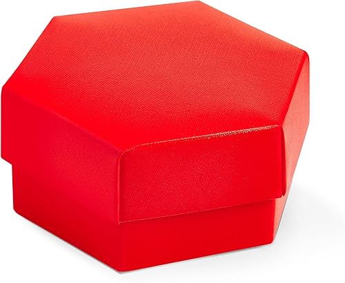 Miniatura 8 de Boxes Craftory Paquete de 40 cajas hexagonales pequeñas (2.36 x 1.57 pulgadas), ideales para recuerdos de boda, regalos de baby shower y regalos de