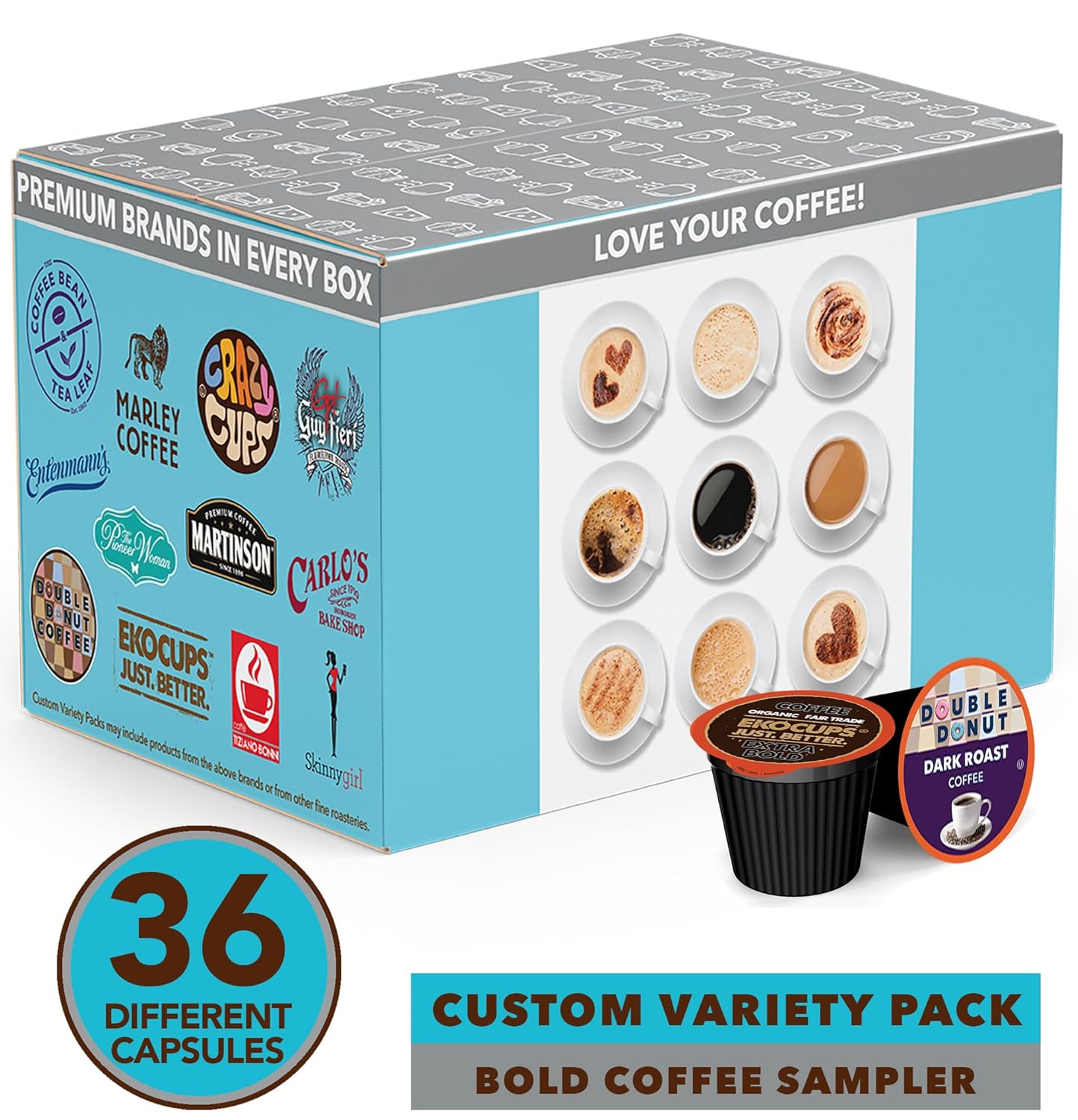 Perfect Samplers Dark Roast Coffee Pod Variety Pack - Pack for Keurig K Cups Coffee Makers, Bold 36 Count - Image 2