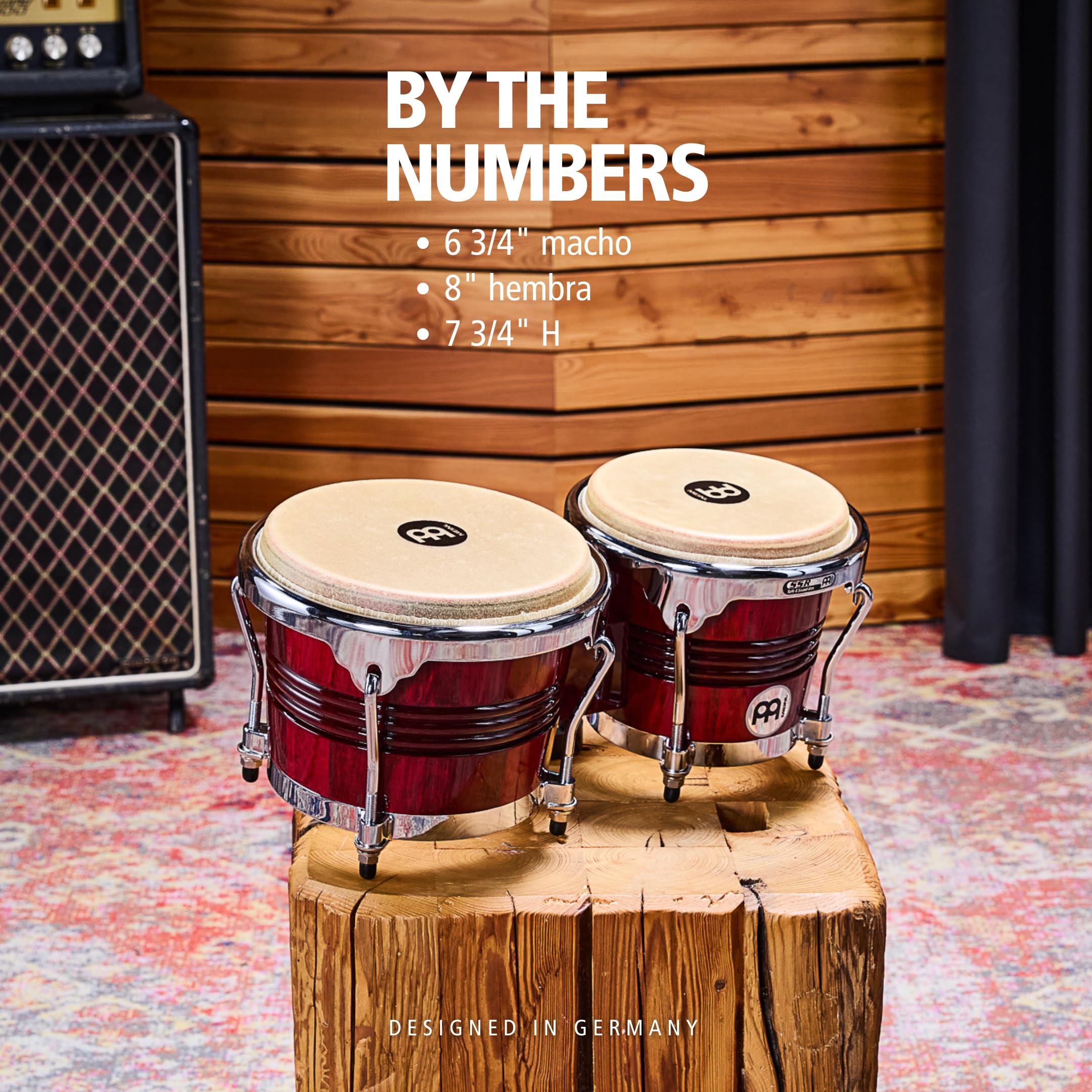 Amazon.com: Marathon Exclusive Series Wood Bongos, 6.75