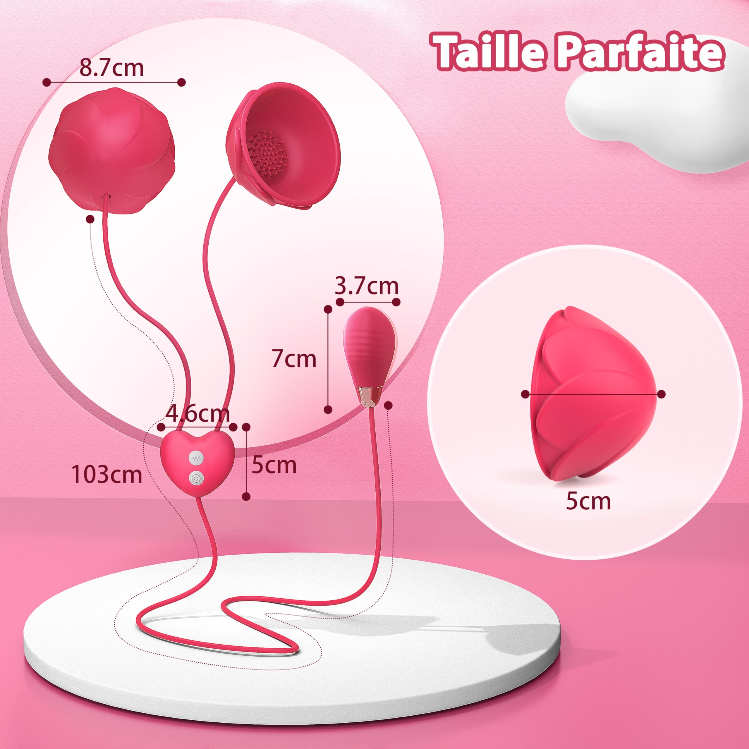 per le donne: vibratore, 9 modalità di vibrazione, applicazione compatibile, per coppie, stimolazione magnetica, SM, per le donne
