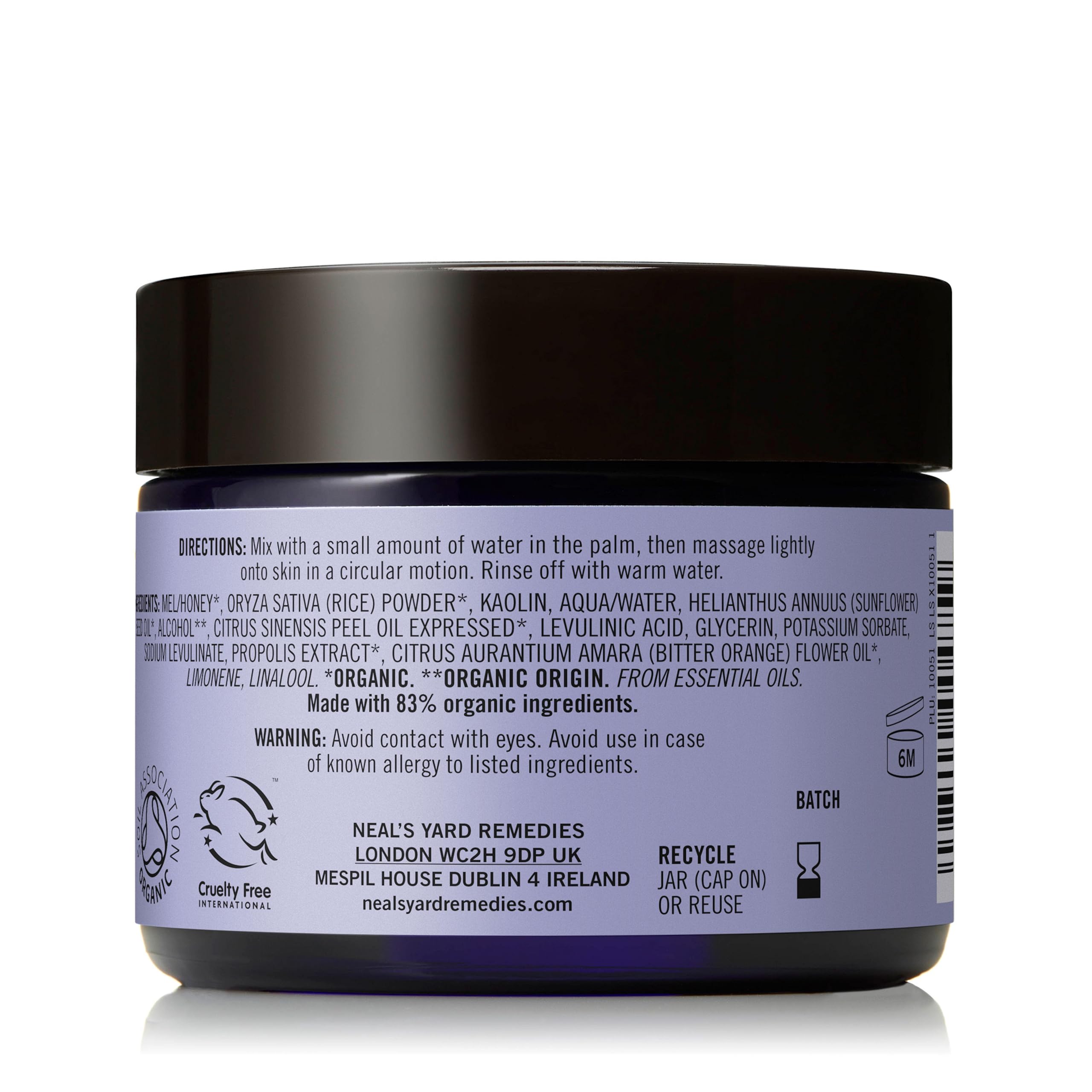 Neal's Yard Remedies Honey & Orange Face Scrub, Gentle Face Exfoliator, Removes Impurities, Achieves Soft, Smooth Skin - Image 3