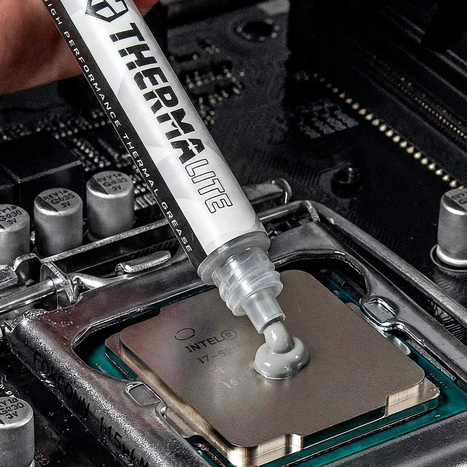 NOX Xtreme Products Hummer Therma Lite - High Performance Thermal Compound 4g, Thermal Conductivity ≥ 12.8 W/m·K, Temperature Range (-30/150°C), Colour Grey