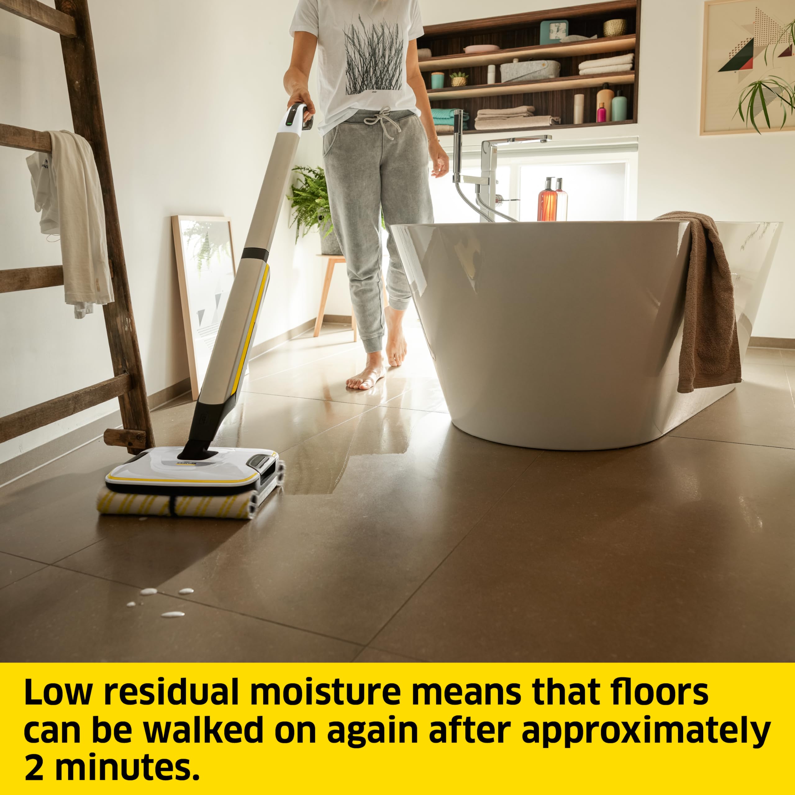 Karcher FC 7 Cordless Zemin Temizleme Makinesi, Beyaz
