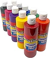 Vista 2 de Cra-Z-Art Paquete a granel de pintura de témpera y purpurina lavable, 18 unidades, colores surtidos