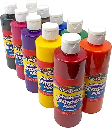 Miniatura 2 de Cra-Z-Art Paquete a granel de pintura de témpera y purpurina lavable, 18 unidades, colores surtidos