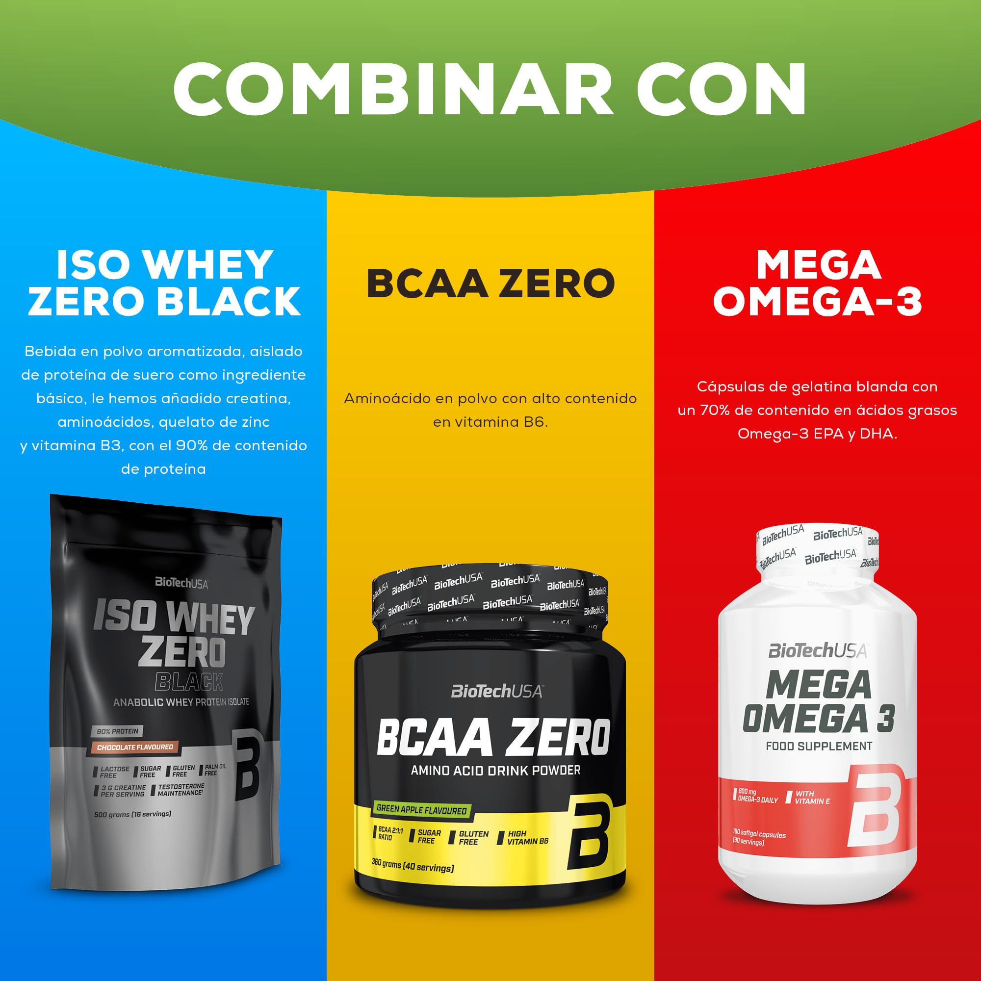 BioTechUSA One A Day 50+ for Men | Complejo multivitamínico para hombres | Complemento alimenticio multicomponente en sobres con vitaminas y minerales | Aceite de semillas de calabaza | 30 bolsitas