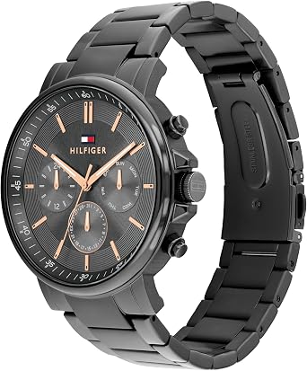 Tommy Hilfiger Analogue Multifunction Quartz Watch for Men with Stainless Steel Bracelet