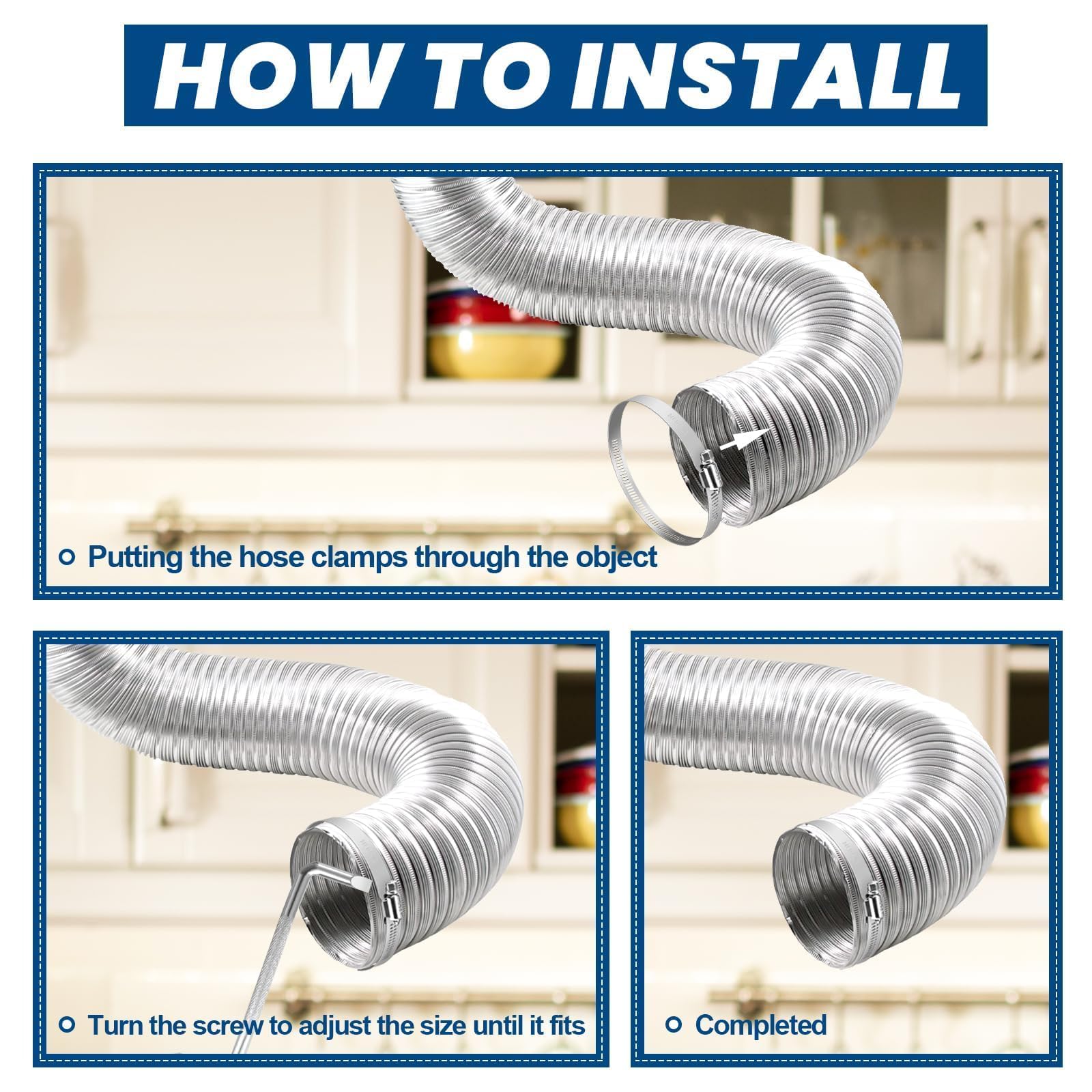 Stainless Steel Hose Clamps - 24 Pack -4