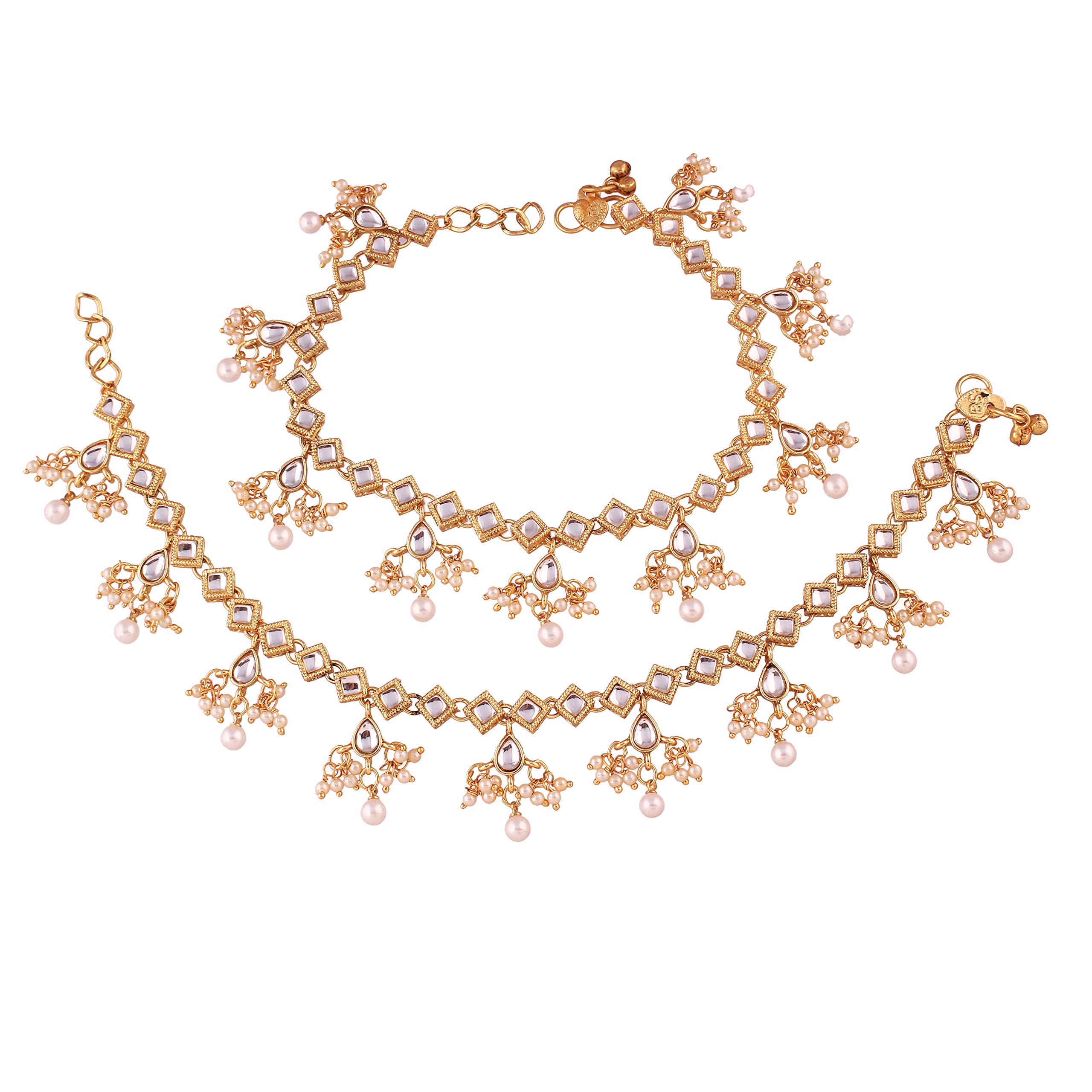 See full amazon price history chart for I Jewels Gold Plated Traditional Kundan Payal Anklets For Women (A025W) I Jewels Gold Plated Traditional Kundan Payal Anklets For Women (A025W) (B07DY55NH2) Amazon Price History, Amazon Price Tracker