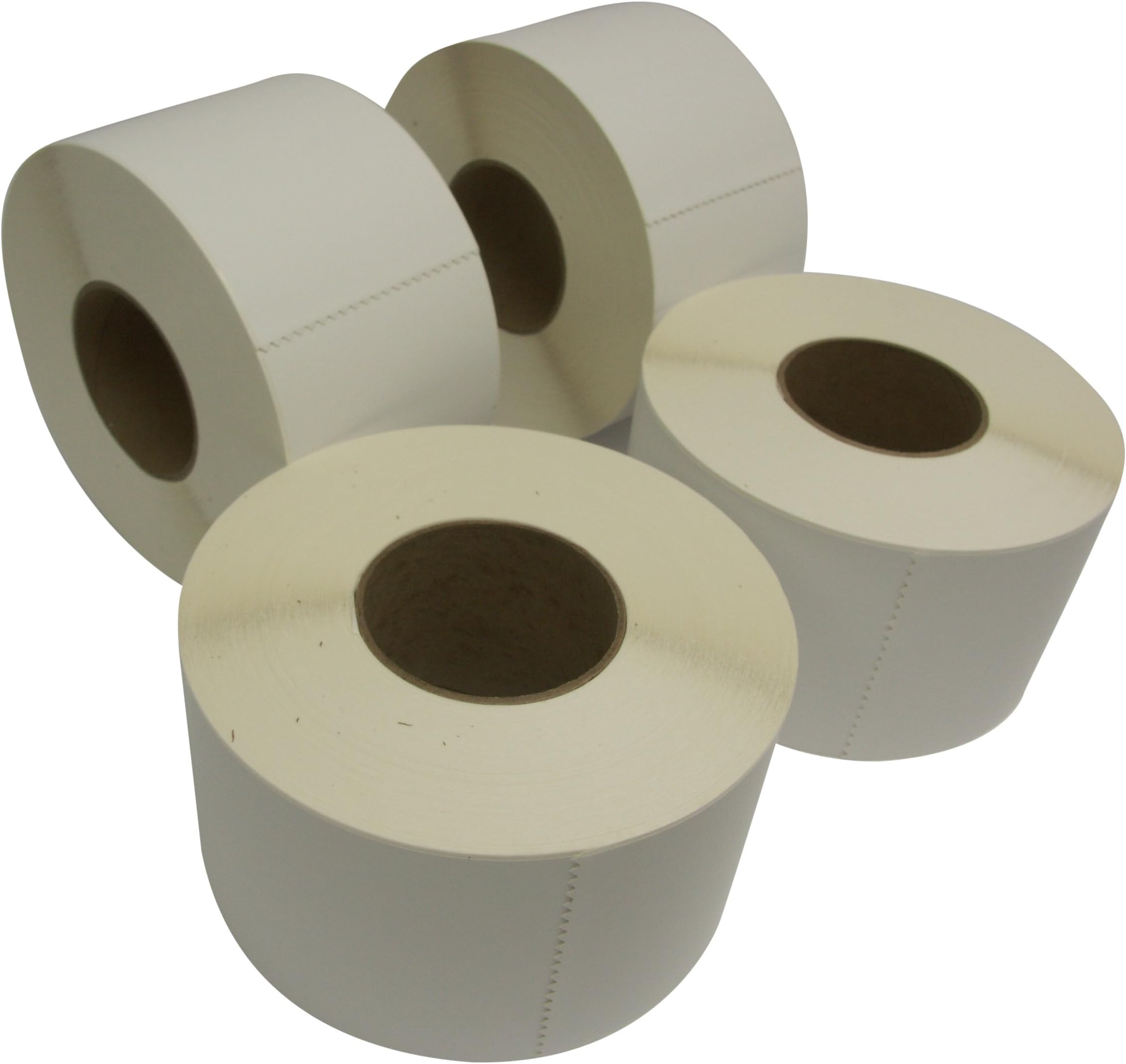Compulabel Thermal Transfer Shipping Labels, 4 x 6 Inches, White, Permanent Adhesive, Perforations Between Labels, 1000 Per Roll, 4 Rolls (620752)