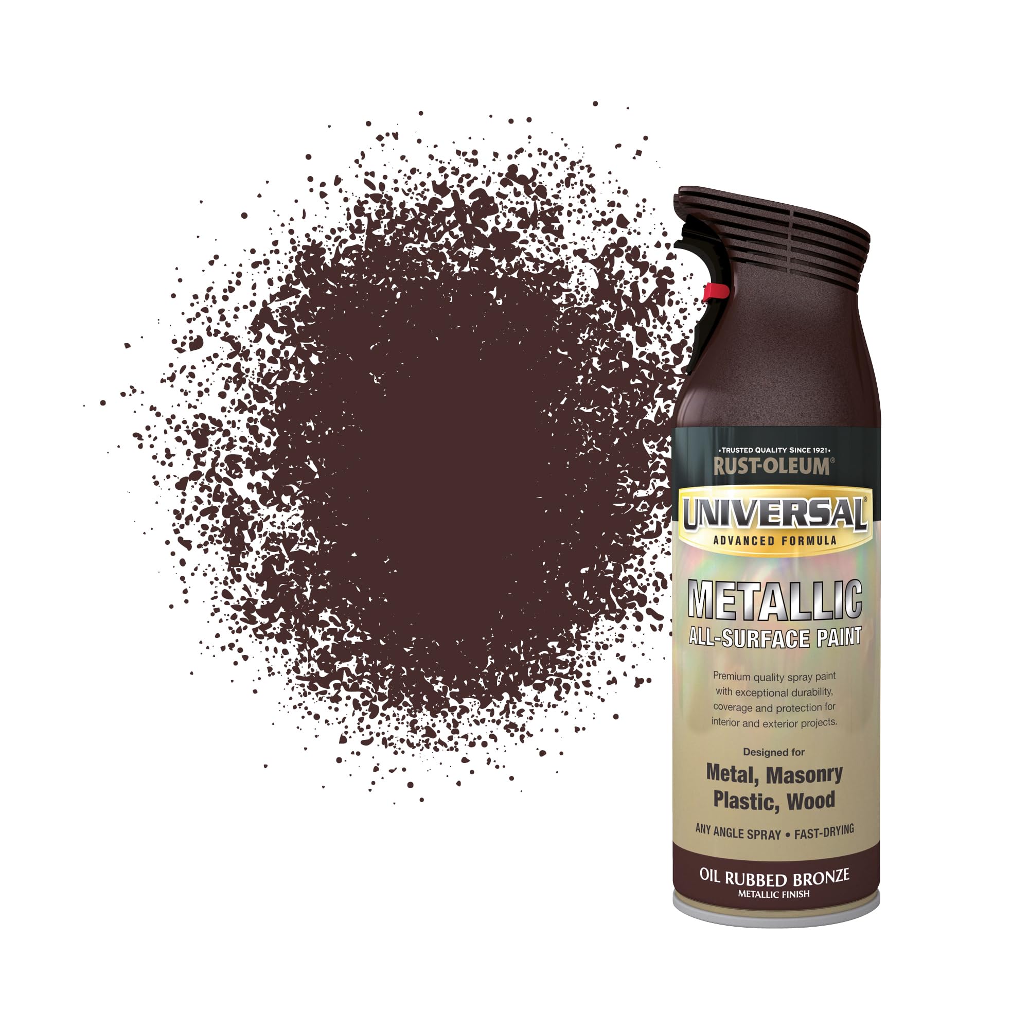 Rust-Oleum Oil Rubbed Bronze Metallic 400Ml Universal Metallic Spray Paint Aerosol - Oil Rubbed Bronze