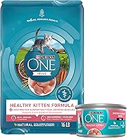 Vista 1 de Purina ONE Alimento seco natural para gatitos y comida húmeda para gatitos, paquete de fórmula saludable para gatitos +Plus