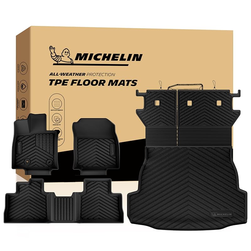 Tapetes automotivos MICHELIN sob medida para Toyota RAV4 PHEV 2026 em TPE, 4 peças