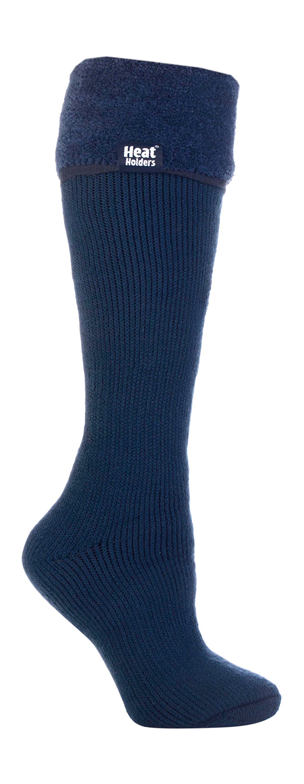 Ski Chaussettes HEAT HOLDERS - Femme Thermique Chaudes Chaussettes Hautes Ski Avec Rayures, Bande Noire, 37-42 Vetement Ski Femme