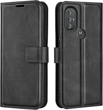 Flip Case for Moto G Power 2022 Wallet Leather Magnetic Protective Cellphone Case for Motorola Moto G Pure 2021 6.5 Folio Book Cover with Stand Black