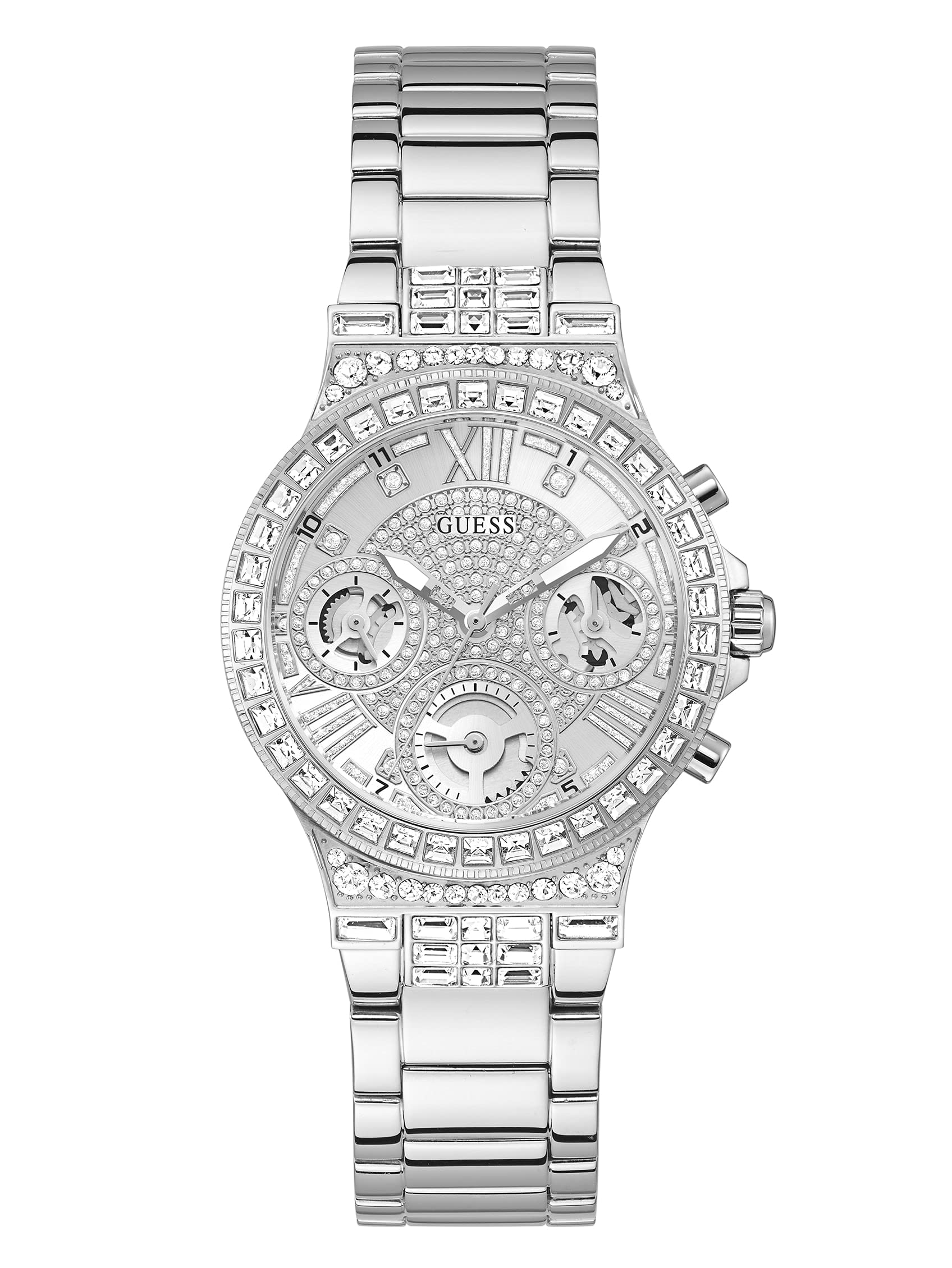 GUESS Women Analog Quartz Watch with Stainless Steel Strap GW0320L1