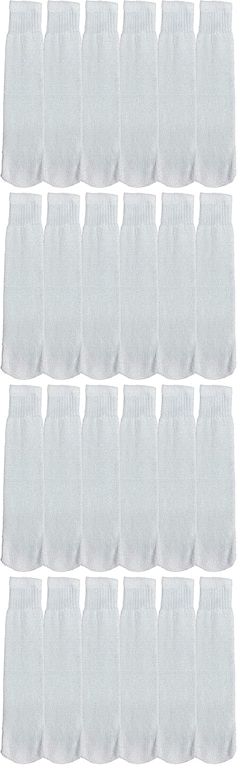Yacht & Smith Wholesale Kids Tube Socks, Cotton Bulk Sport Socks Size 4-6