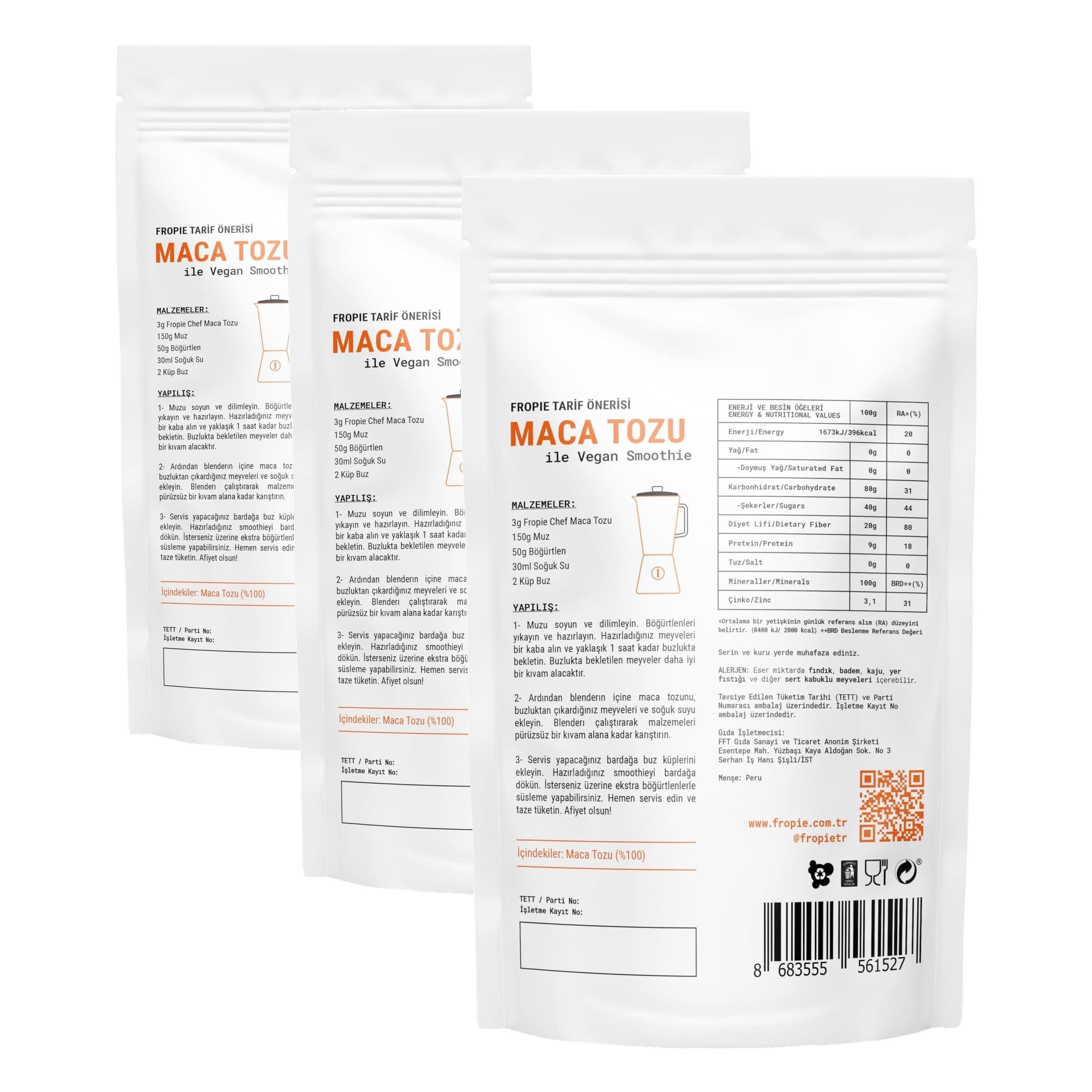 Fropie Chef Maca Tozu 100 gr (3 paketi)